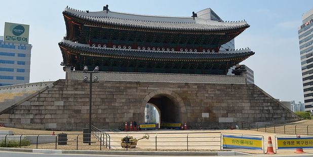 The restored Namdaemun gate. Photo / Mark Froelich
