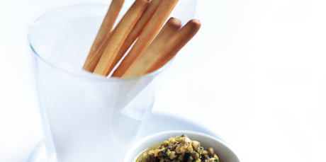 Roasted pumpkin seed, chilli and coriander dip. Photo / Chris Court