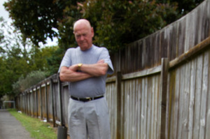 Waihi homeowner Roger Wainhouse. Photo / Alan Gibson