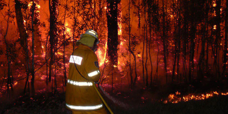NSW Rural Fire Services spokesman Fred Nicholls said members were nearing exhaustion. Photo / Ward Sheehan