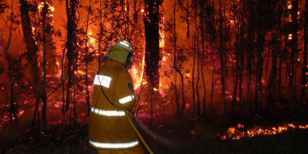 NSW Rural Fire Services spokesman Fred Nicholls said members were nearing exhaustion. Photo / Ward Sheehan