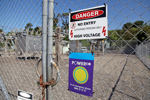 Thieves stole valuable copper from the Powerco Waihi Rd substation. Photo / Andrew Warner