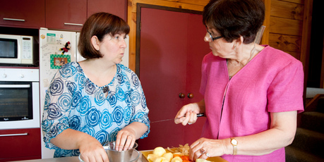 Maureen Christian (right) seeks out quality ingredients to cook her meals from scratch. Picture / Natalie Slade