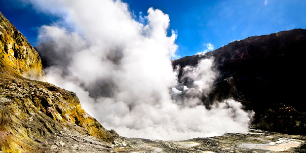 The sulphuric landscape of White Island. Photo / Supplied