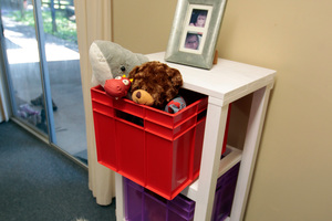 This storage unit can be altered in size depending on your needs. Photo / Michael Craig