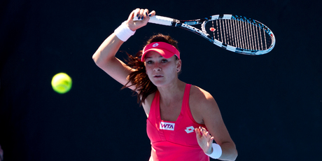 Whenever Agnieszka Radwanska wins a title, she will buy a new handbag, usually Louis Vuitton. Photo / Dean Purcell