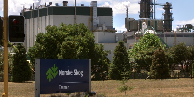 The Tasman pulp and paper mill in Kawerau, where are 110 jobs are being axed. Photo / NZH