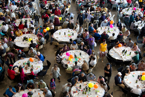 The Auckland City Mission lunch is the end product of much work by happy volunteers. Photo / Richard Robinson