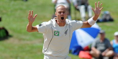 Chris Martin relishes the prospect of getting among the South African batsmen at Port Elizabeth. Photo / Ross Setford
