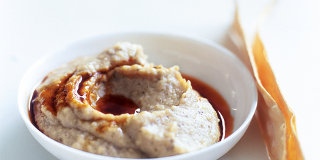 Smoky eggplant and garlic dip. Photo / Chris Court, Donna Hay Magazine