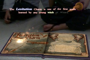 Swish and flick your way to the top of the Hogwarts class in Wonderbook: Book of Spells. Photo / Supplied