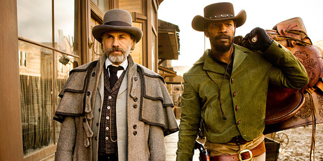 Christoph Waltz and Jamie Foxx in the best picture-nominated Django Unchained. Photo/AP
