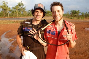 Hamish and Andy this week take a tour of their home country. Photo / TV3