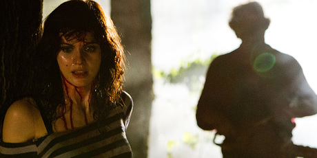 Alexandra Daddario, left, as Heather Miller in a scene from Texas Chainsaw 3D. Photo/AP
