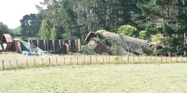 The cause of the accident was not yet known. Photo / Paul Crispe