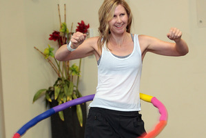 A fitness craze new to New Zealand, powerhooping, provides a good workout. Photo / Doug Sherring