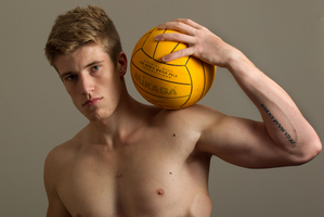 Dylan Smith plays water polo for New Zealand even though he has a defibrillator implant. Photo / Richard Robinson
