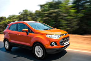 The back view is very 90s, but the EcoSport dodges the traffic nicely.