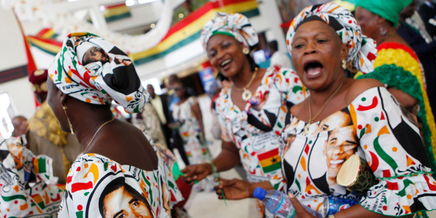 Ghana's first Music Week drew traditional performers and international headliners. It's hoped the event will also attract tourists. Photo / AP