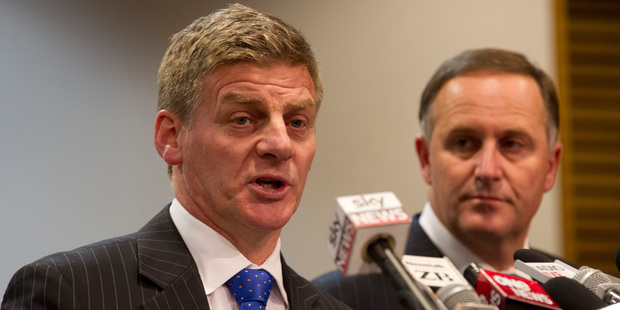 Finance Minister Bill English, with Prime Minister John Key. Photo / New Zealand Herald