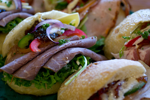 Sandwiches from The Baker's Cottage in Kingsland. Photo / Sarah Ivy