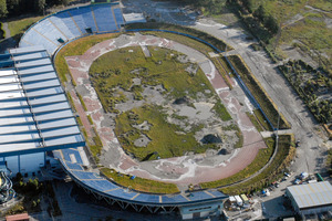 Abestos piping was found at the QEII Stadium demolition site. Photo / The Star