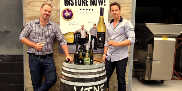 Rob Cameron and Tim Lightbourne, co-founders of Invivo Wines. Photo / Supplied