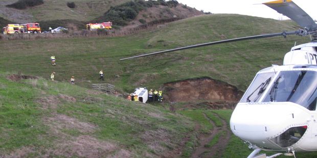 The injured man is now in a stable condition. Photo / Lowe Corporation Rescue Helicopter