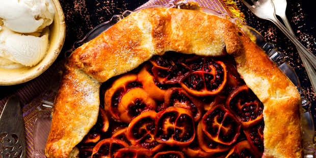 Tamarillo Pie. Photo / Babiche Martens
