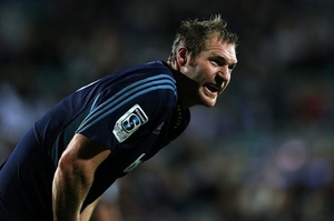 Blues skipper Ali Williams was penalised three times against the Crusaders. Photo / Getty Images