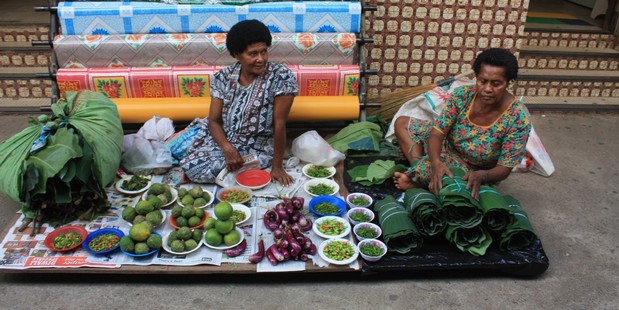 Green chillies and banana leaves are sought after in the markets. Photo / Paul Rush