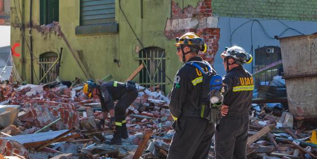 USAR teams working after the Christchurch quake. File Photo / Rocky Batchelor