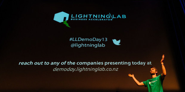 Sam Bonney, programme manager of the Lightning Lab at last week's angel investment meeting in Wellington. Photo / supplied