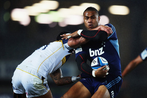 Winger Frank Halai is the leading try scorer in Super Rugby. Photo / Getty Images