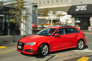 Audi's A3 Sportback is lighter, looks longer and comes with high-specced toys inside. Photo / Ted Baghurst
