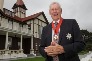 Sir Bob Harvey was among 50 Kiwis honoured at Government House in Wellington yesterday. Photo / Mark Mitchell