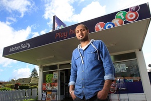 Matua Dairy manager Raj Sawraj has stopped stocking synthetic cannabis. Photo / John Borren