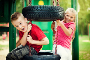 Obstacles in playgrounds are often removed to stop children hurting themselves. Photo / Getty Images
