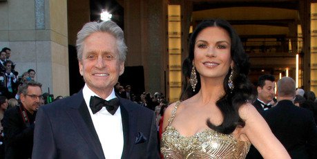 Michael Douglas, left, and Catherine Zeta-Jones. Photo / AP