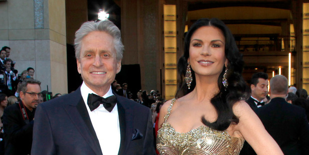 Michael Douglas, left, and Catherine Zeta-Jones. Photo / AP