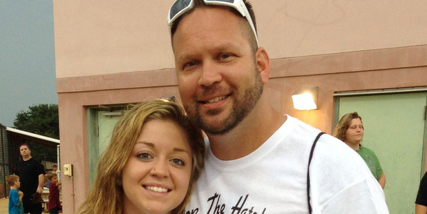 Kaitlyn Hunt and her father Steve in Vero Beach, Florida. Photo / AP