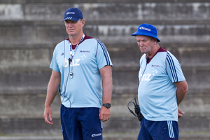 John Kirwan and Graham Henry. Photo / Richard Robinson