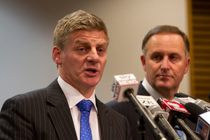 Finance Minister Bill English, with Prime Minister John Key.Photo / Mark Mitchell