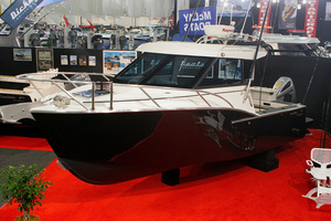 The 7.5m Dickey Custom 750 attracted a lot of attention at the boat show. Photo / Supplied