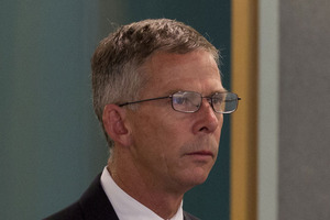 Former chief executive Paul William Cropp in court. Photo / Brett Phibbs