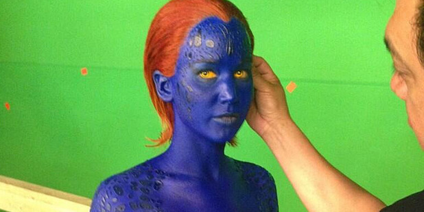 Jennifer Lawrence as Mystique.