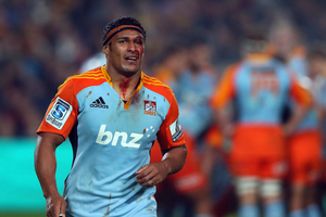 A timely performance from Tanerau Latimer against the Crusaders. Photo /Getty Images