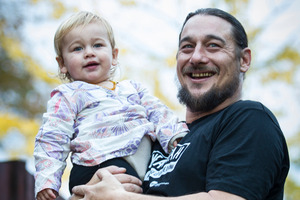 Former P cook Peter Thorburn, with daughter Arabella, is now a drug and alcohol educator. Photo / Kellie Blizard