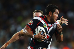 Konrad Hurrell of the Warriors. Photo / Getty Images