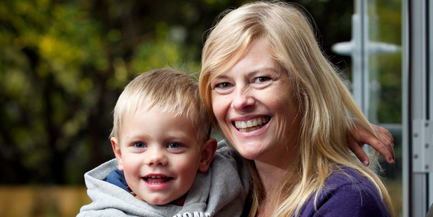 Meegan Hirst suffered major anxiety after the birth of son Logan Laanbroek, now 2. Photo / Natalie Slade